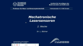 Mechatronische Lasersensoren: Vorlesung 02 Teil 2