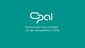 thumbnail of medium Einführung in die Lernplattform OPAL: Einen ersten Kurs erstellen