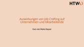 thumbnail of medium Auswirkungen von Job Crafting auf Unternehmen und Mitarbeitende