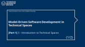 MOST [P1] 3. Introduction to Technical Spaces (1/2)