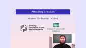 thumbnail of medium Attending a lecture