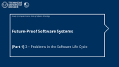 FPSS [P1] 3. Problems in the Software Life Cycle