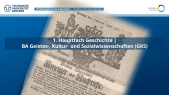 thumbnail of medium 1. Hauptfach Geschichte im Bachelor Geistes-, Kultur- und Sozialwissenschaften an der TU Dresden - ein erster Überblick (auch be