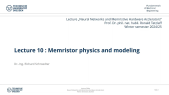 thumbnail of medium Neural Networks and Memristive Hardware Accelerators - Lecture 10