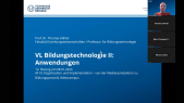 thumbnail of medium VL Bildungstechnologie Anwendungen Organisation und Implementation – von der Medienproduktion zu Bildungsportal & Videocampus